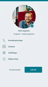 Aula for medarbejdere screenshot