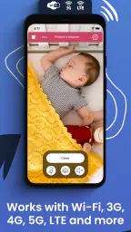 Baby monitor Saby. 3G, 4G WiFi screenshot