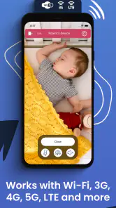 Baby monitor Saby. 3G, 4G WiFi screenshot