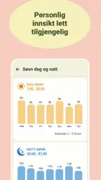 Baby tracker - amming og søvn screenshot