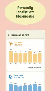 Baby tracker - amming og søvn screenshot