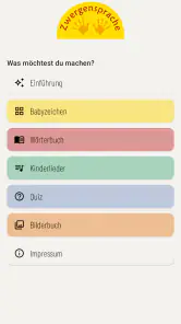 Babyzeichen Zwergensprache screenshot