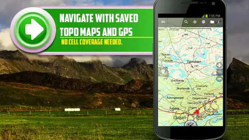 Backcountry Navigator Topo GPS screenshot