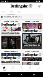 Berlingske e-avis screenshot