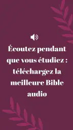 Bible Louis Segond avec audio screenshot