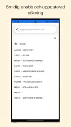 Bilregistret screenshot