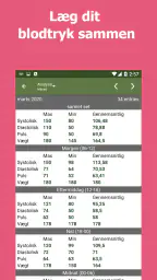 Blodtryksviser screenshot