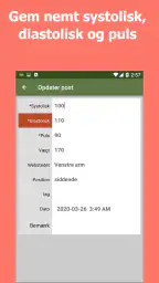 Blodtryksviser screenshot
