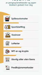 Blokker pengespill – Gamban screenshot