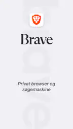 Brave privat webbrowser screenshot