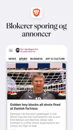 Brave privat webbrowser screenshot
