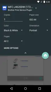 Brother Print Service Plugin screenshot