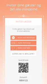 Bryllups foto app - Wedbox screenshot