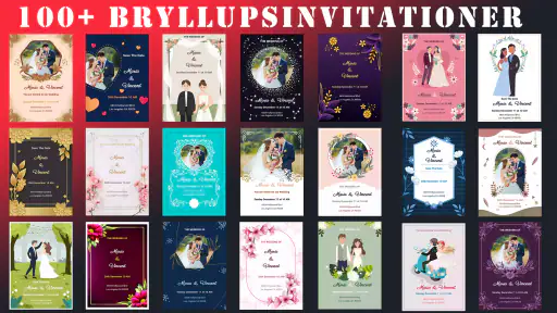 Bryllupsinvitation screenshot