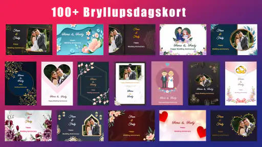 Bryllupsinvitationskort screenshot