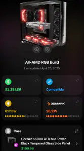 BuildCores: 3D Part Picker PC screenshot