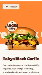 Burger King Danmark screenshot