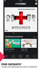 CANAL+, Live and catch-up TV screenshot