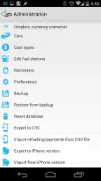 Car-costs and fuel log PRO screenshot