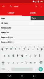 Chambers Thesaurus screenshot