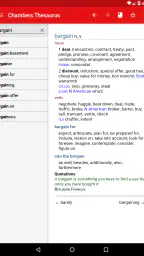 Chambers Thesaurus screenshot