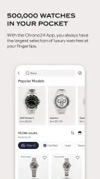 Chrono24: Markedsplads for ure screenshot