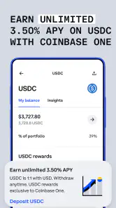 Coinbase - Bitcoin Wallet screenshot