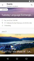 Couchsurfing Travel App screenshot