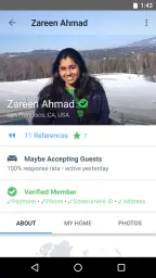 Couchsurfing Travel App screenshot