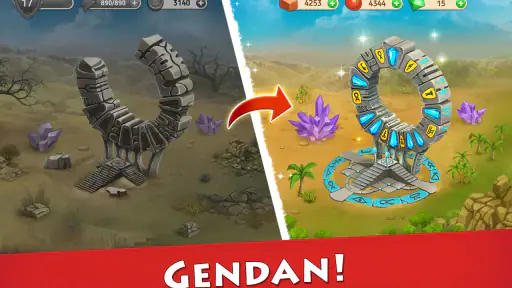 Cradle of Empires Match-3 Game screenshot