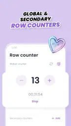 Crochet row counter & patterns screenshot