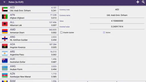 Currency converter plus screenshot