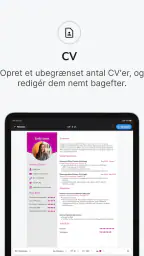 CVwizard: Lav CV online med AI screenshot