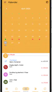 Daglige udgifter — My Budget screenshot