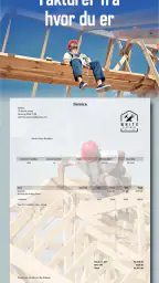 Dansk faktura og tilbuds app screenshot