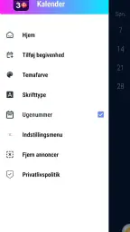 Dansk Kalender med Uger screenshot