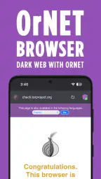 Dark Web Browser : OrNET screenshot