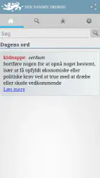 Den Danske Ordbog screenshot