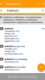 dict.cc dictionary screenshot