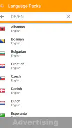 dict.cc dictionary screenshot