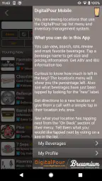 DigitalPour: Pocket Beer Menu screenshot