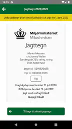 Digitalt Jagttegn screenshot