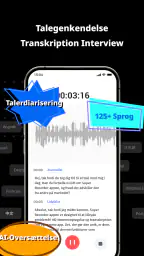 Diktafon: Lydoptager+Optagelse screenshot
