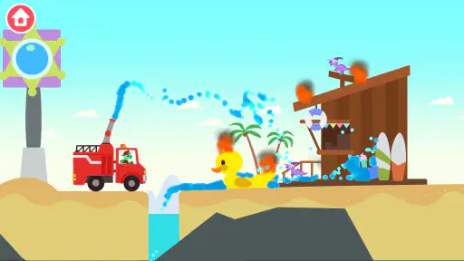 Dinosaur Brandbil: Til børn screenshot
