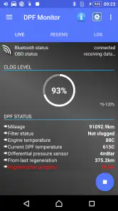 DPF Monitor -Fiat & Alfa Romeo screenshot