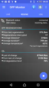DPF Monitor -Fiat & Alfa Romeo screenshot