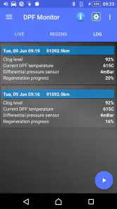 DPF Monitor -Fiat & Alfa Romeo screenshot