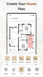 Drømmehjem AI: Plantegningsapp screenshot