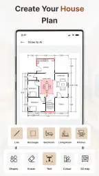 Drømmehjem AI: Plantegningsapp screenshot