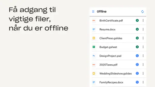 Dropbox: Lagerplads i skyen screenshot
